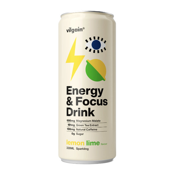 Vilgain Energy & Focus Drink citrón a limetka 330 ml