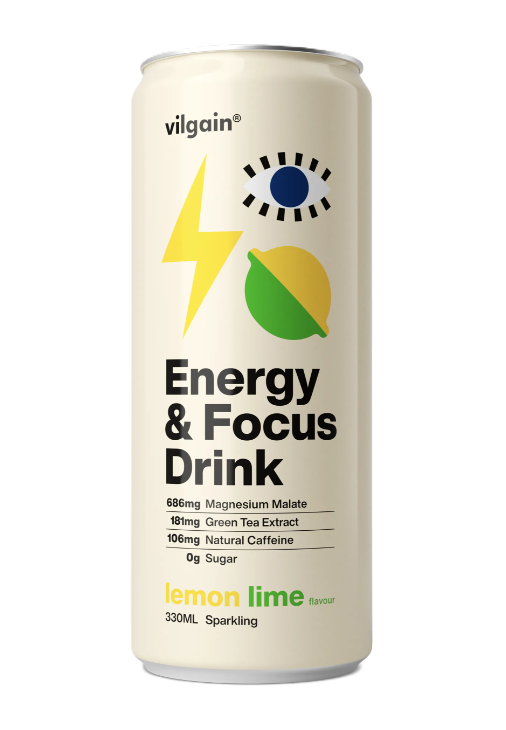 Vilgain Energy & Focus Drink citrón a limetka 330 ml