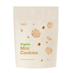 Vilgain Mini cookies BIO Slaný karamel s mandľami 100g