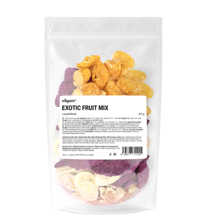 Vilgain Mix lyofilizovaného exotického ovocia 45 g