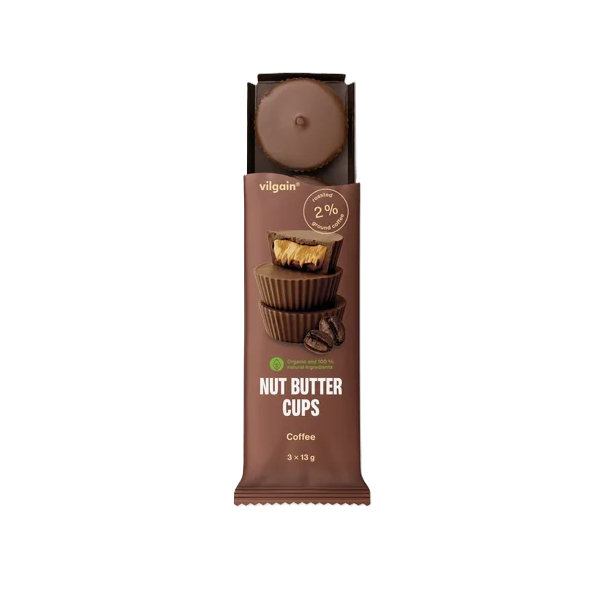 Vilgain Nut Butter Cups BIO košíčky Kávovo-orieškové maslo 39g