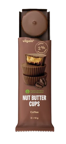 Vilgain Nut Butter Cups BIO košíčky Kávovo-orieškové maslo 39g