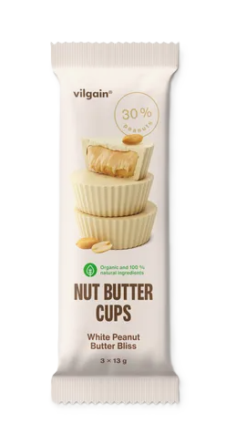 Vilgain Nutt Butter Cups BIO Arašidové maslo v čokoláde 39 g