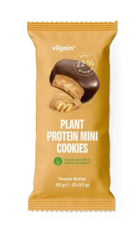 Vilgain Plant Protein Mini Cookies BIO Arašidové maslo 50 g