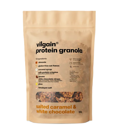 E-shop Vilgain Protein Granola slaný karamel a biela čokoláda 350 g