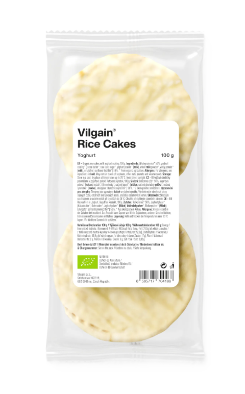 Vilgain Ryžové chlebíčky BIO jogurt 100 g