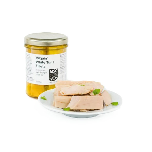 Vilgain Tuniak Biely filety v bio extra panenskom olivovom oleji 200 g