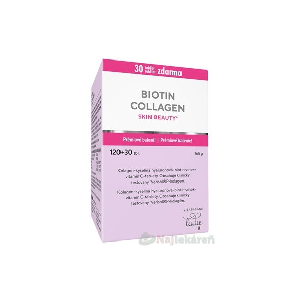 Vitabalans BIOTIN COLLAGEN 120+30tbl