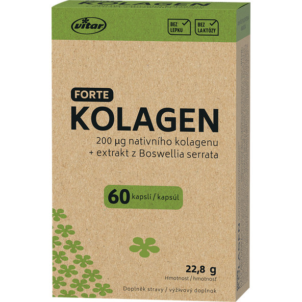 Vitar Kolagén Forte + extrakt z Boswellia serrata 60 kapsúl