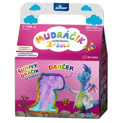 Vitar MUDRÁČIK multvitamín želé zmes príchutí 2x50ks(100ks) + darček: šumivý dráčik, dievča