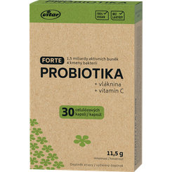 Vitar Probiotiká Forte + vláknina + vitamín C 30 kapsúl