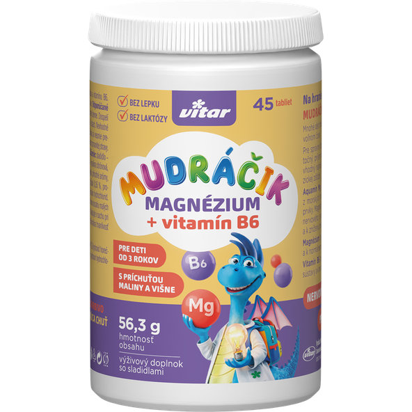 VITAR MUDRÁČIK Magnézium + B6 45 tabliet