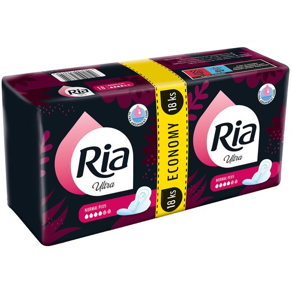 Ria Ultra Silk normal PLUS DUOPACK hygienické vložky 2x9ks (18ks)