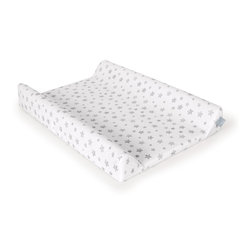 CEBA Poťah na prebaľovaciu podložku 50 x 70-80 Light Grey + Grey Stars 2ks