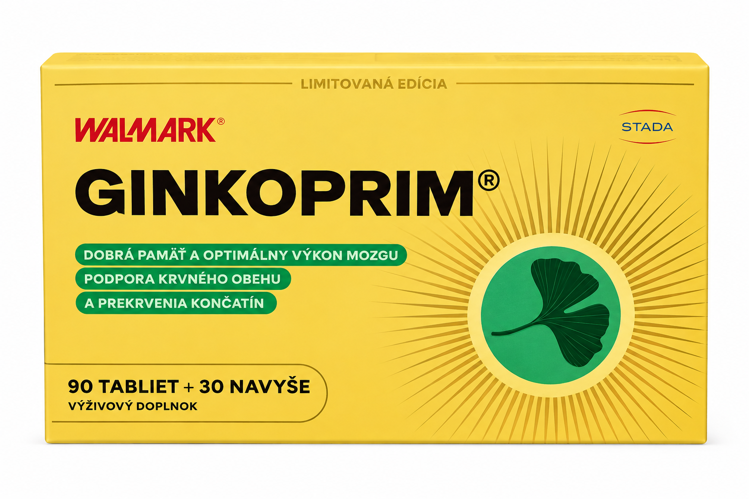 Walmark GinkoPrim MAX 90+30 tabliet Promo 2022 kúpite na Najlekaren.eu