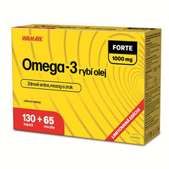 WALMARK Omega-3 rybí olej FORTE 195 kapsúl