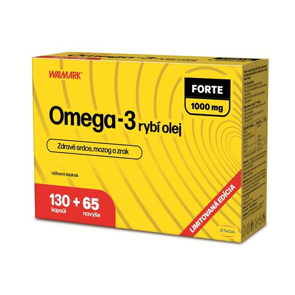 WALMARK Omega-3 rybí olej FORTE 195 kapsúl