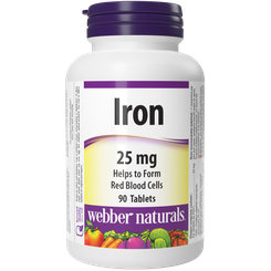 Webber Naturals Železo 25 mg  90 cps