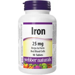 Webber Naturals Železo 25 mg  90 cps