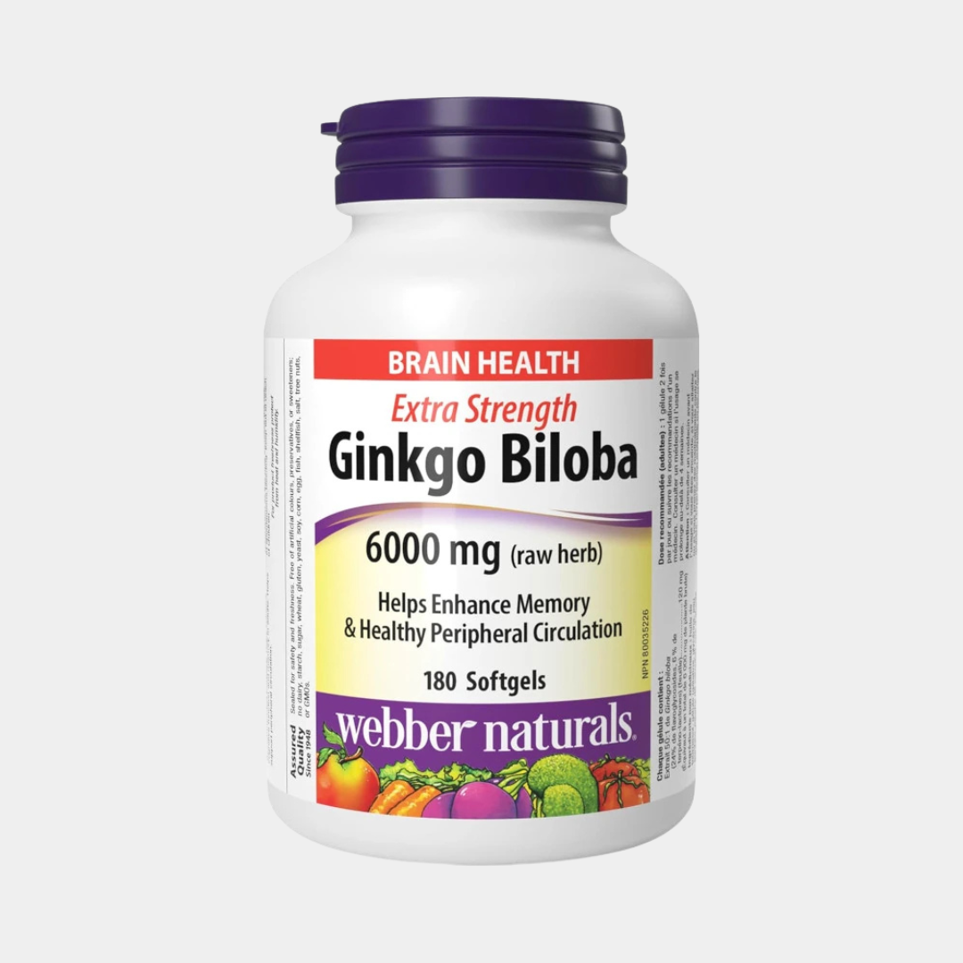 Webber Naturals Ginko Biloba Extra silné 120 mg 180 tabliet