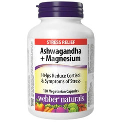 Webber Naturals Ashwagandha a Horčík 120 tabliet
