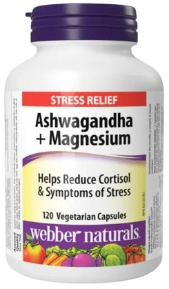 Webber Naturals Ashwagandha a Horčík 120 tabliet