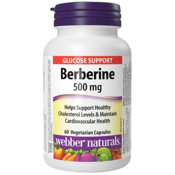 Webber Naturals Berberín 500 mg 60 kapsúl