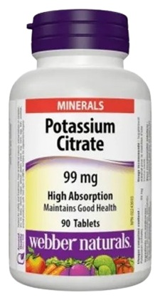 Webber Naturals Draslík 99 mg Citrát 90 tabliet kúpite na Najlekaren.eu