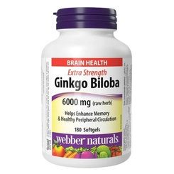 Webber Naturals Ginko Biloba Extra silné 120 mg 180 tabliet