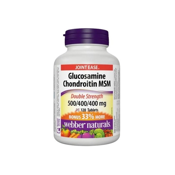 Webber Naturals Glukosamín Chondroitín a MSM 120 tabliet