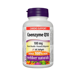 Webber Naturals Koenzým Q10 100 mg 60 kapsúl