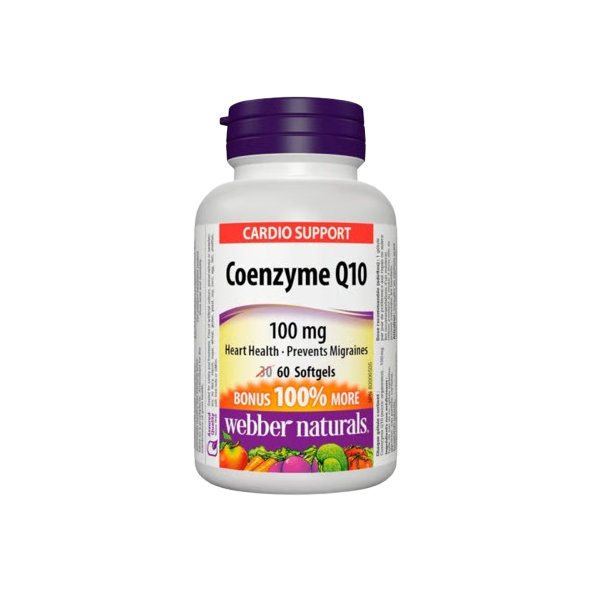 Webber Naturals Koenzým Q10 100 mg 60 kapsúl