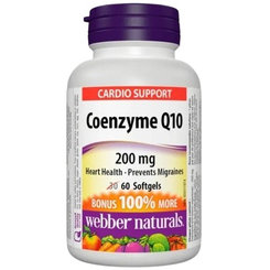 Webber Naturals Koenzým Q10 200 mg 60 kapsúl