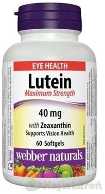 Webber Naturals Luteín 40 mg 60 kapsúl kúpite na Najlekaren.eu