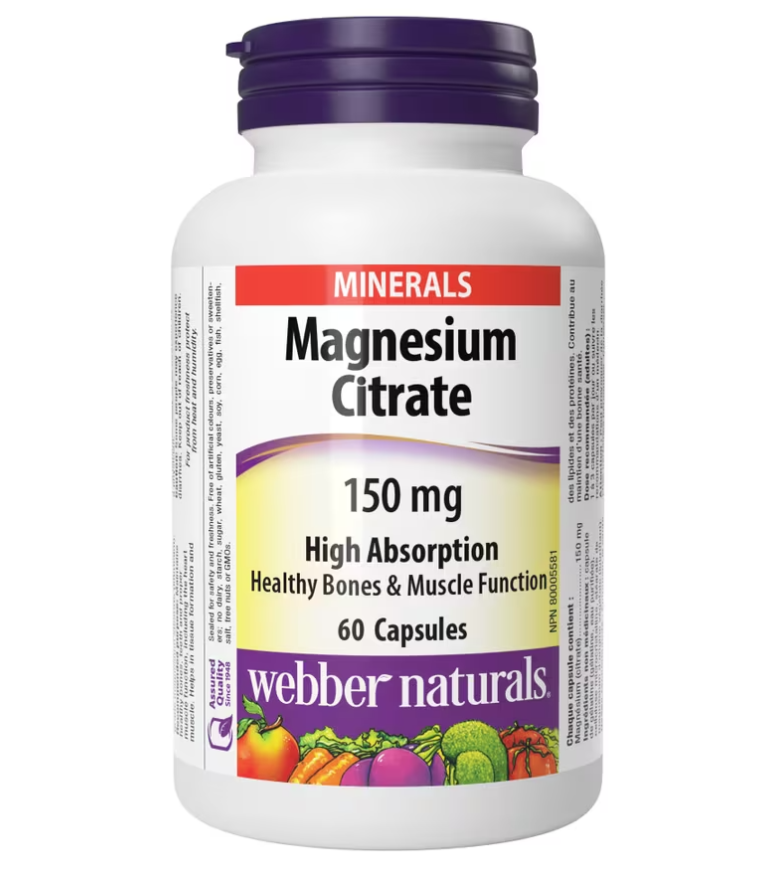 Webber Naturals Magnesium 150 mg 60 cps