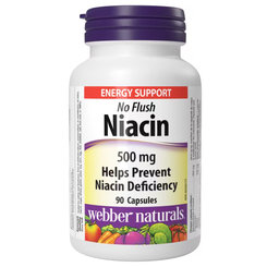 Webber Naturals Niacin 500 mg (nealergický) 90 cps