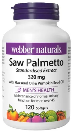 Webber Naturals Saw Palmetto 320 mg 120 tabliet