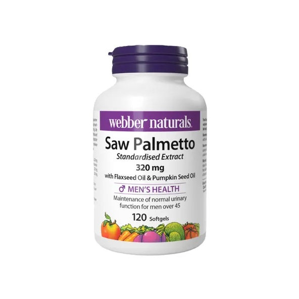 Webber Naturals Saw Palmetto 320 mg 120 tabliet