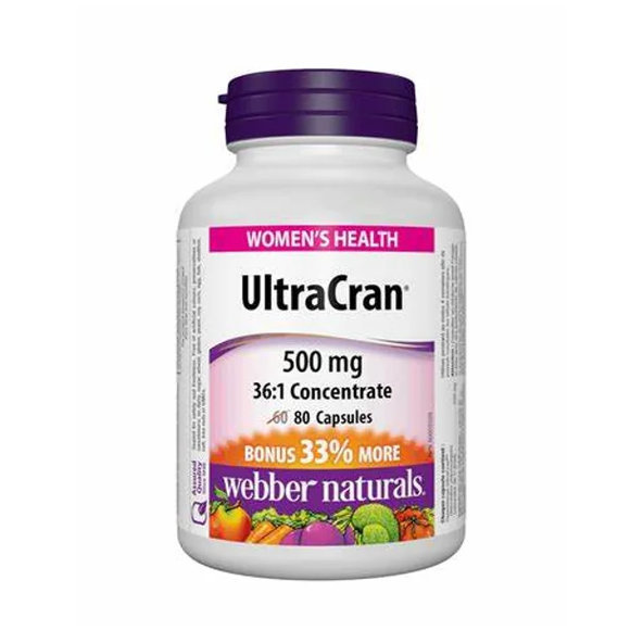 Webber Naturals Ultra Brusnice 500 mg Forte 80 kapsúl