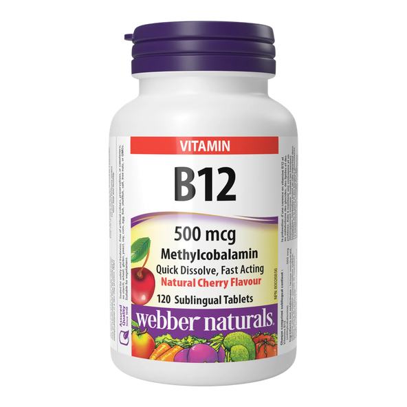 Webber Naturals Vitamín B12 500mcg 120 tabliet