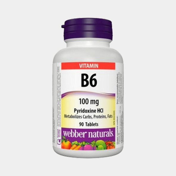 Webber Naturals Vitamín B6 (pyridoxín) 100mg 90 tabliet