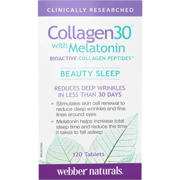 Webber Naturals Collagen s melatonínom 120 tabliet