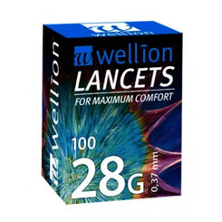 Wellion LANCETS 28G - Lanceta sterilná 100ks