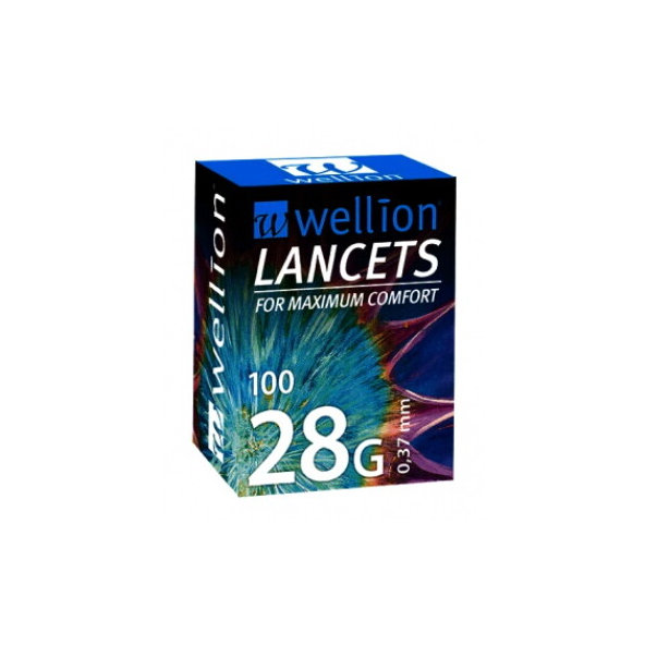 Wellion LANCETS 28G - Lanceta sterilná 100ks