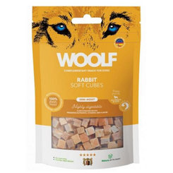 Woolf Dog Soft Cubes králik, maškrta pre psy 100g