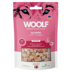 Woolf Dog Soft Cubes losos, maškrta pre psy 100g