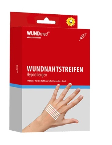 WUNDmed Sterilné prúžky na stiahnutie reznej rany (102mmx6,4mm) stehy 2x5ks (10ks)