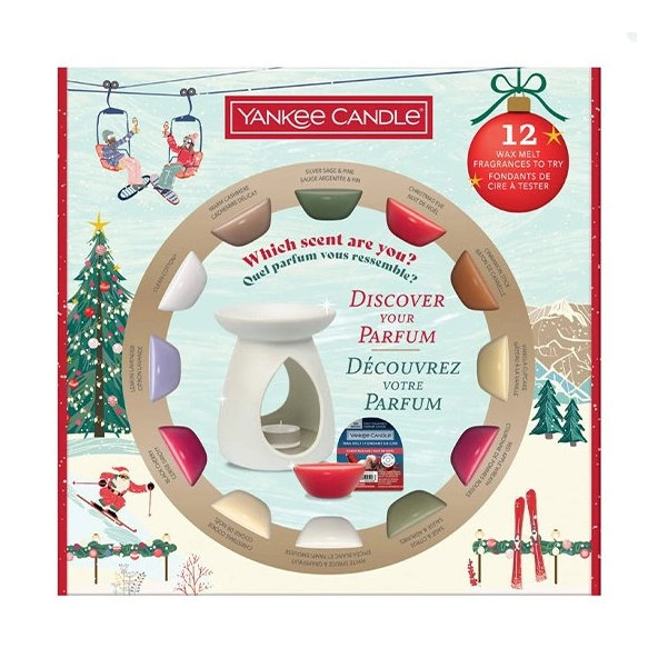 YANKEE CANDLE Aróma lampa + 12 voskov