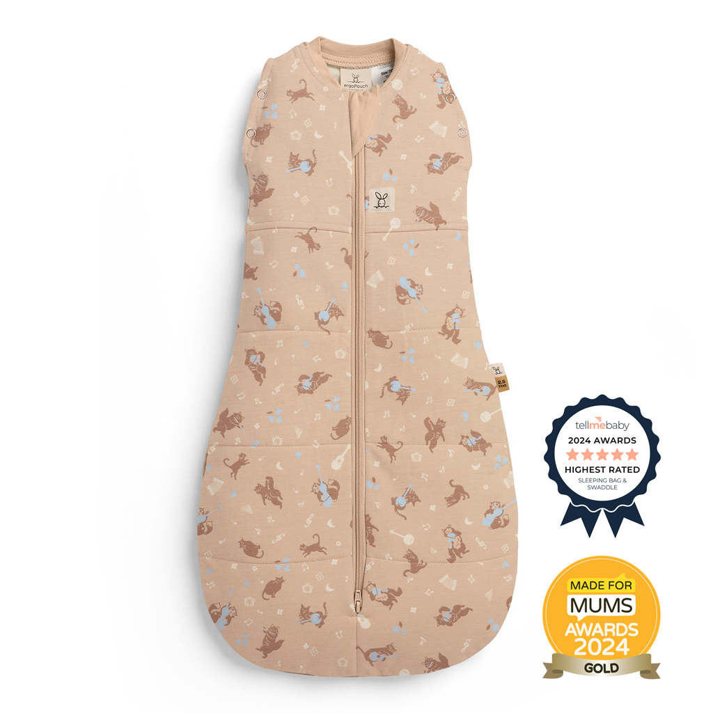 ERGOPOUCH Zavinovačka a vak na spanie 2v1 Cocoon Melody 2,5tog 0-3m