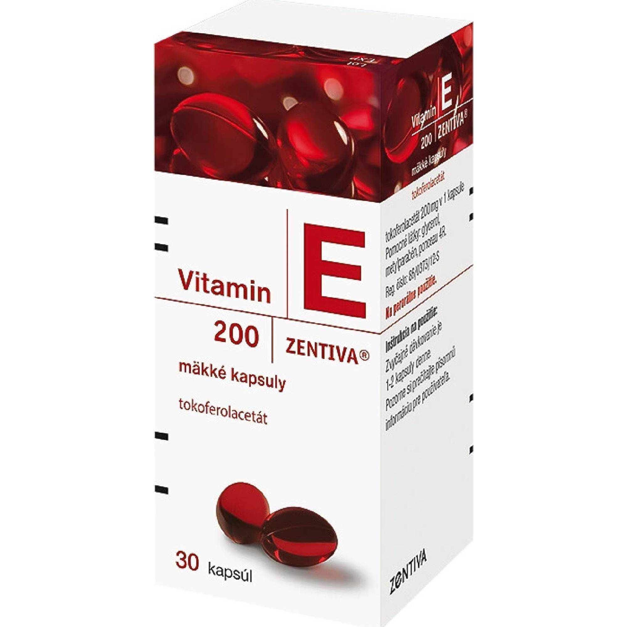 Vitamin E 200-Zentiva cps.mol.30 x 200 mg